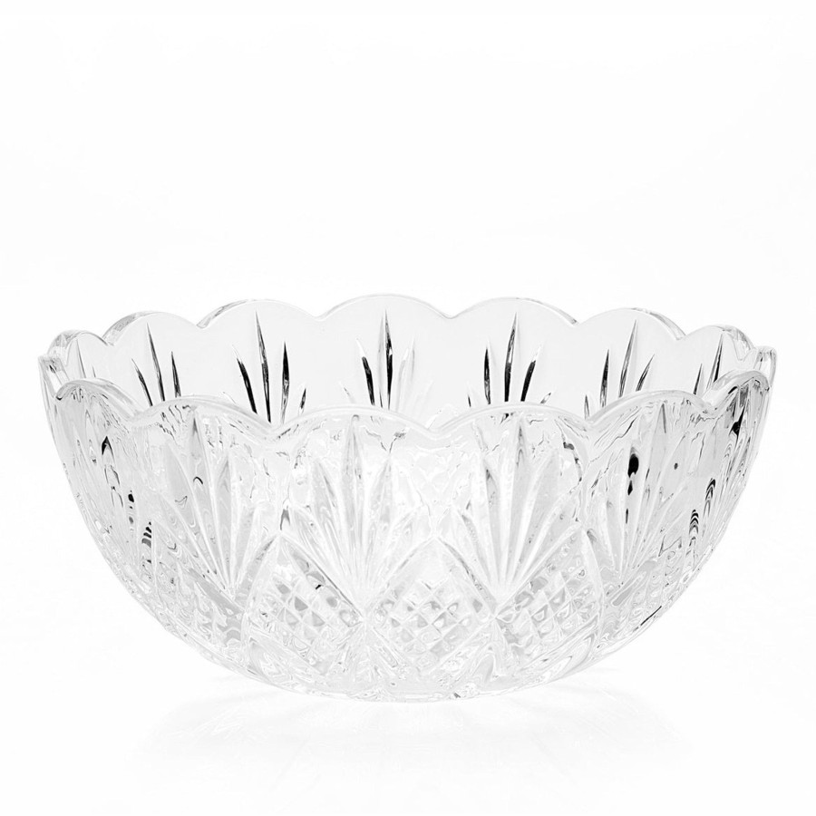 Kitchen Godinger | Dublin Crystal Scalloped Serving Bowl