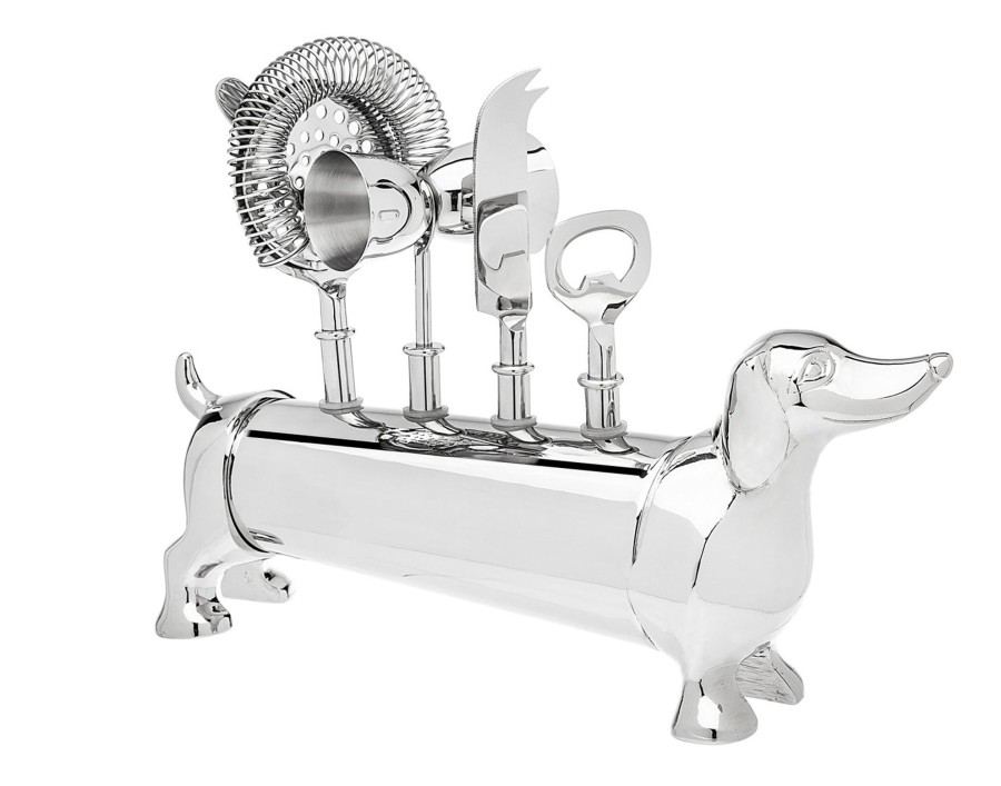 Glassware & Barware Godinger | Dachshund 5 Piece Bar Tool Set