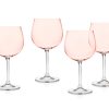 Glassware & Barware Godinger | Meridian Blush Balloon Goblet, Set Of 4