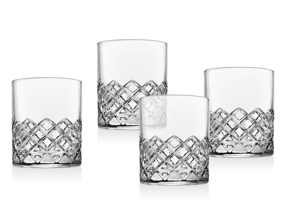 Glassware & Barware Godinger | Hatch Double Old Fashion, Set Of 4