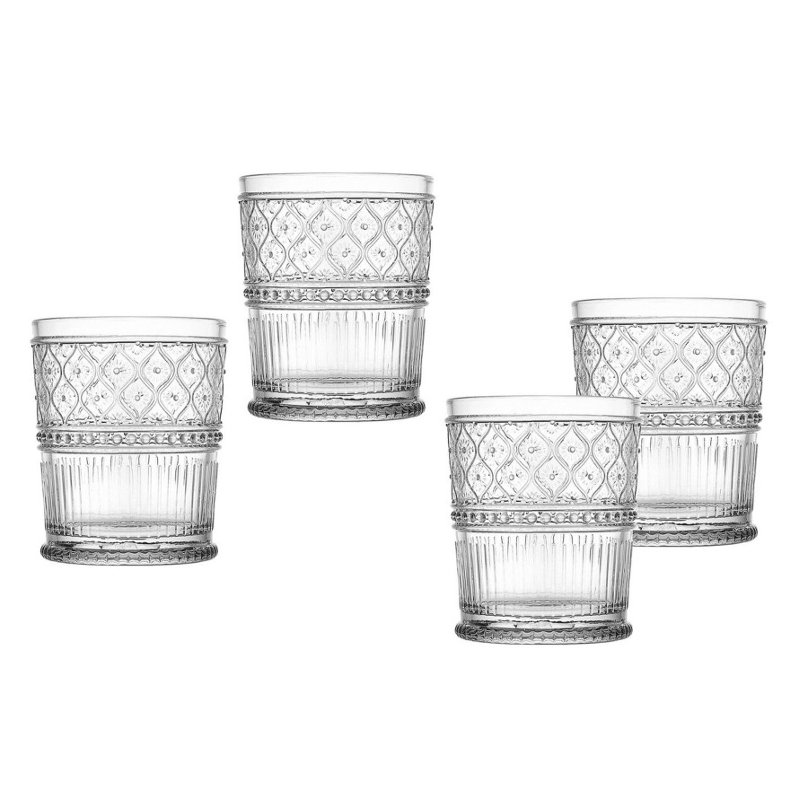 Glassware & Barware Godinger | Claro Clear Double Old Fashion, Set Of 4