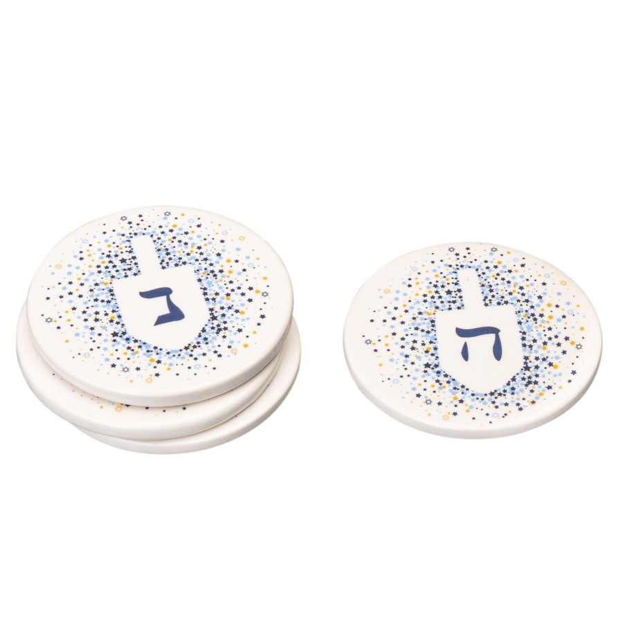 Glassware & Barware Godinger | Dreidel Ceramic Coasters