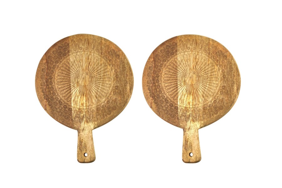 Kitchen Godinger | Claro Round Paddle Board Set