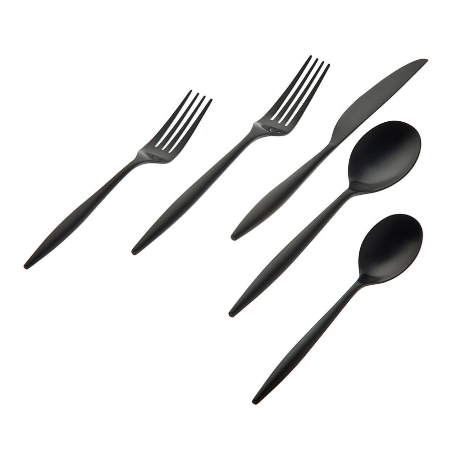 Flatware & Serveware Godinger | Milano Midnight 18/10 Stainless Steel 20 Piece Flatware Set, Service F