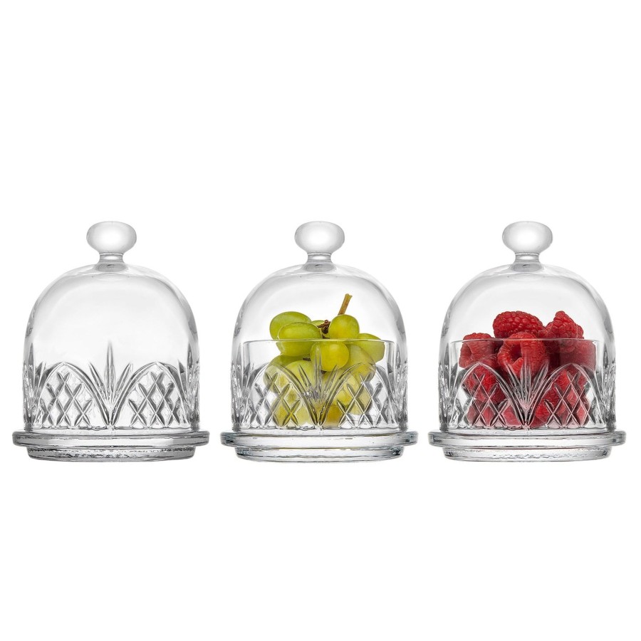 Kitchen Godinger | Dublin Crystal Trio Butter Dome Set Of 3