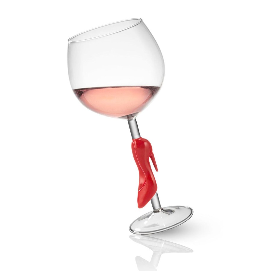 Glassware & Barware Godinger | Runway Red High Heel Goblet