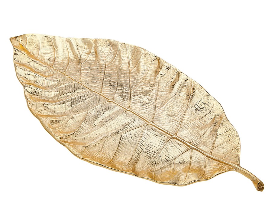 Decor Godinger | Leaf Large Gold Tray