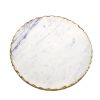 Kitchen Godinger | Lavi Large Marble Gold Organic Edge Lazy Susan