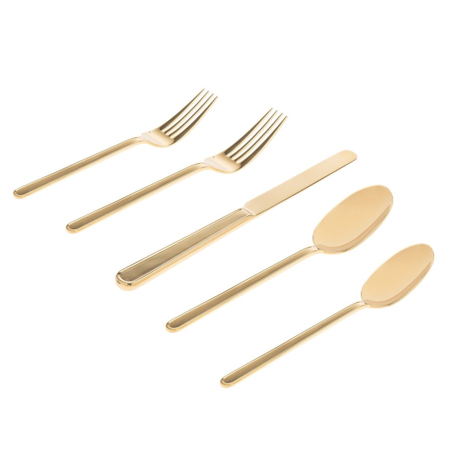 Flatware & Serveware Godinger | Rail Gold 18/10 Stainless Steel 20 Piece Flatware Set, Service For 4