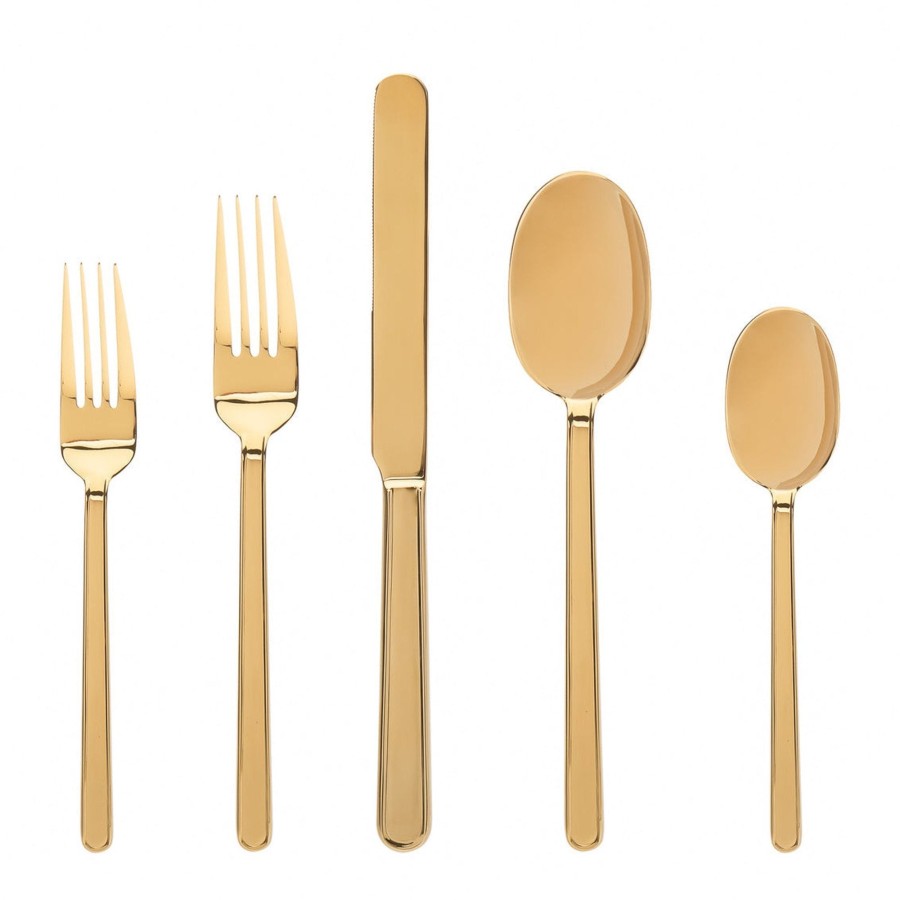 Flatware & Serveware Godinger | Rail Gold 18/10 Stainless Steel 20 Piece Flatware Set, Service For 4