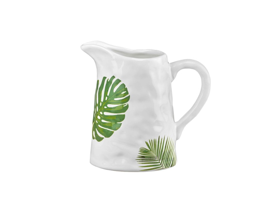 Glassware & Barware Godinger | Monstera & Palm Leaf Beverage Pitcher