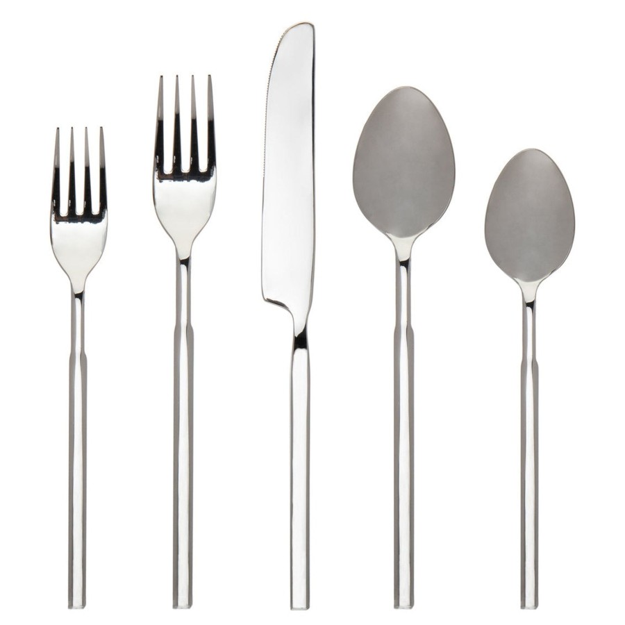 Flatware & Serveware Godinger | Cubit Mirrored 18/10 Stainless Steel 20 Piece Flatware Set, Service Fo