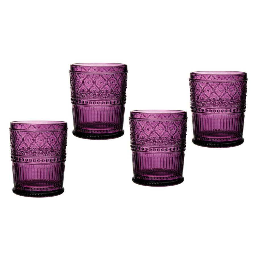 Glassware & Barware Godinger | Claro Plum Double Old Fashion, Set Of 4