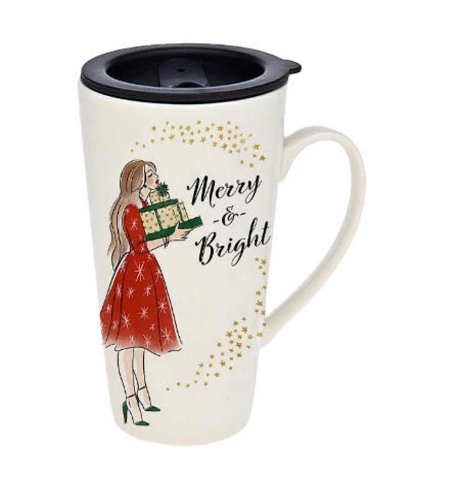 Dining Godinger | Merry & Bright Travel Mug