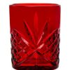 Glassware & Barware Godinger | Dublin Crystal Red Double Old Fashion