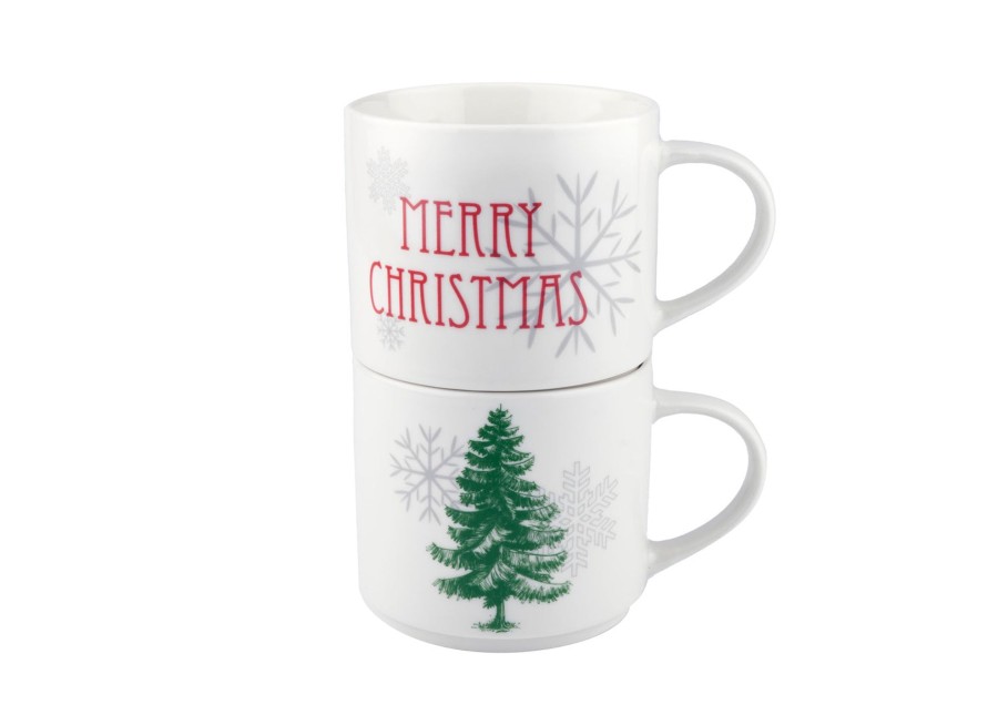 Dining Godinger | Merry Christmas Stacking Mug