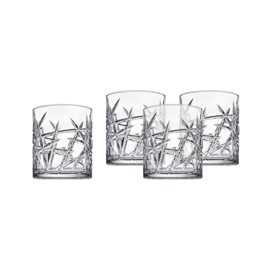 Glassware & Barware Godinger | Graffiti Double Old Fashion Glass, Set Of 4