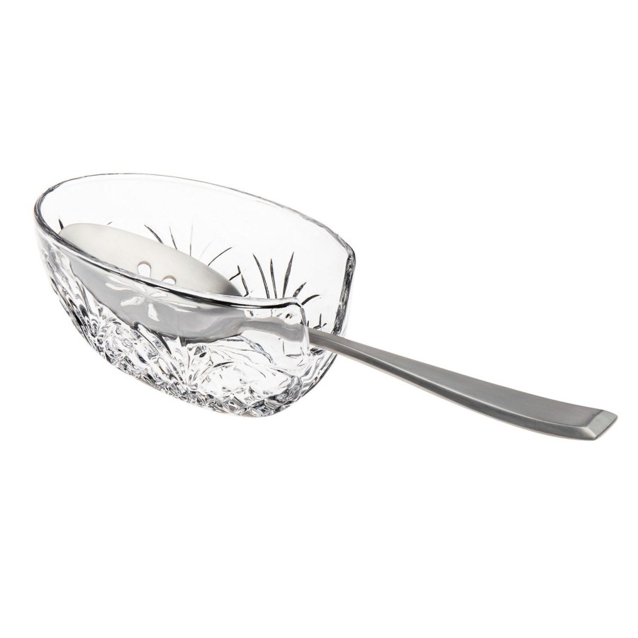 Kitchen Godinger | Dublin Crystal Spoon Rest Caddy