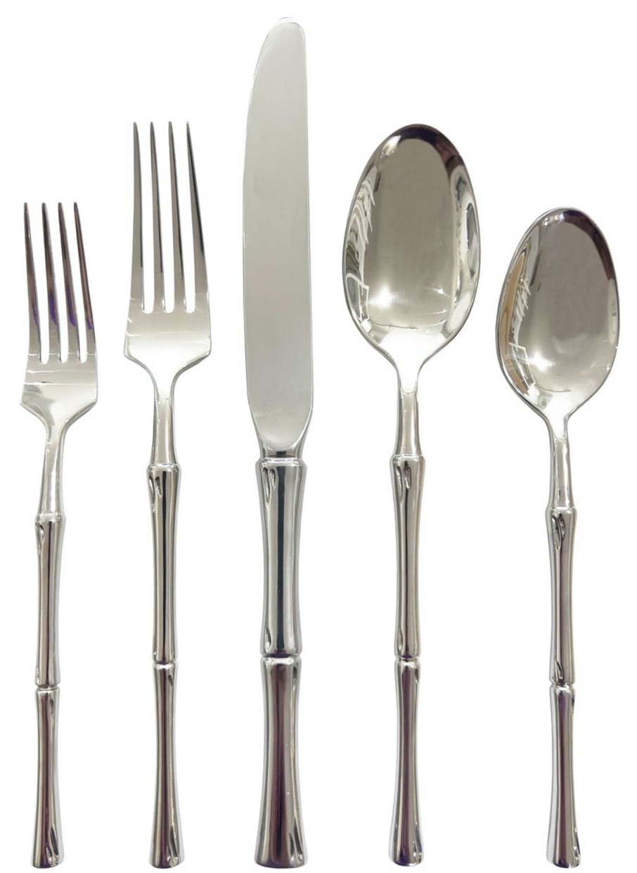 Flatware & Serveware Godinger | Rattan Mirrored 18/10 Stainless Steel 20 Piece Flatware Set, Service F