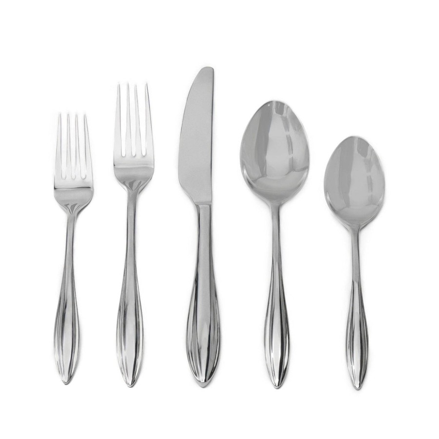 Flatware & Serveware Godinger | Unica Mirrored 18/10 Stainless Steel 20 Piece Flatware Set, Service Fo