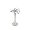 Decor Godinger | Blossom Platinum Tapered Candle Holder 10"