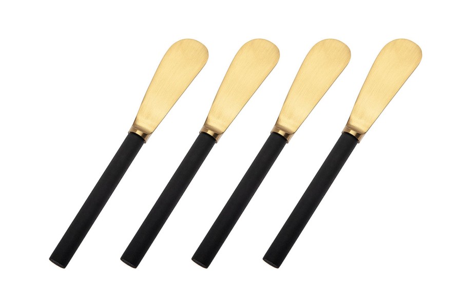 Flatware & Serveware Godinger | Encalmo Textured Black & Gold Spreader Set