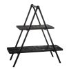 Kitchen Godinger | Ridgewood Black 2 Tiered Server