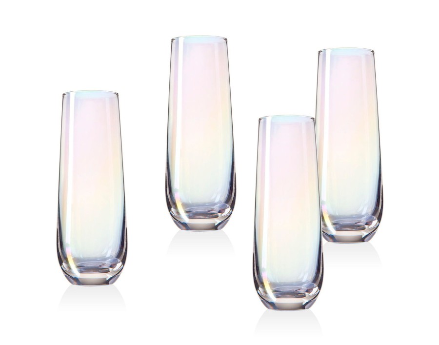 Glassware & Barware Godinger | Monterey Stemless Flute, Set Of 4