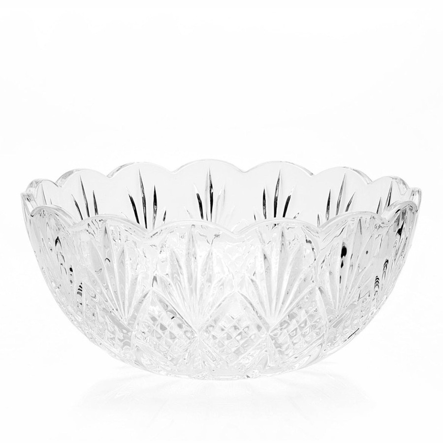 Dining Godinger | Dublin Crystal Scalloped Serving Bowl