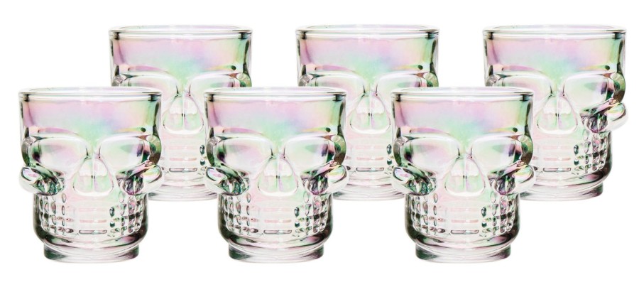 Glassware & Barware Godinger | Skeller Iridescent Shot Glass, Set Of 6