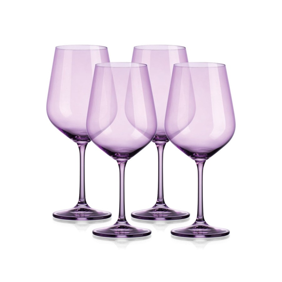 Glassware & Barware Godinger | Sheer Lilac Red Wine Glass, Set Of 4