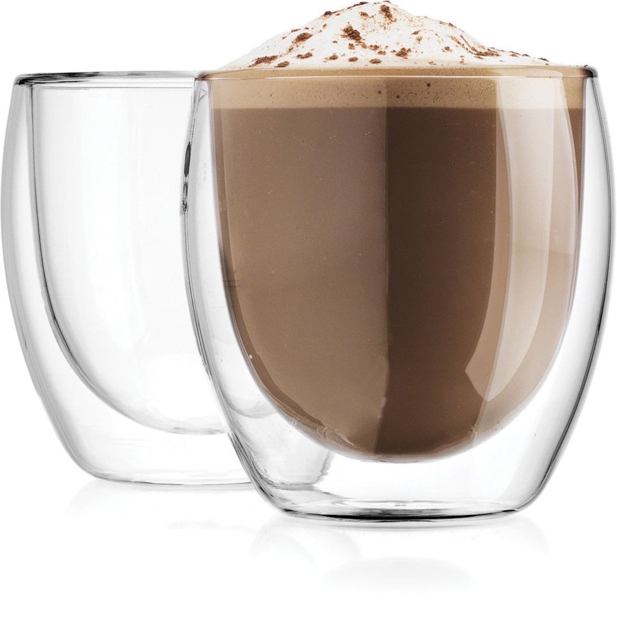 Dining Godinger | Coffee Double Wall Tumbler Medium, Set Of 2