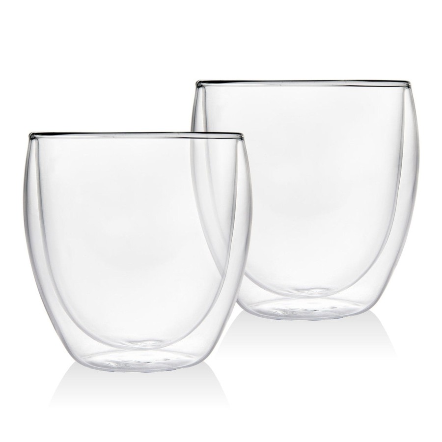 Dining Godinger | Coffee Double Wall Tumbler Medium, Set Of 2