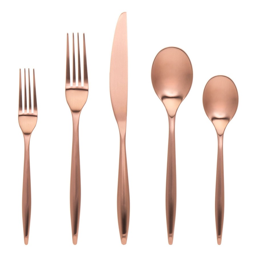 Flatware & Serveware Godinger | Milano Matte Copper 18/10 Stainless Steel 20 Piece Flatware Set, Servi